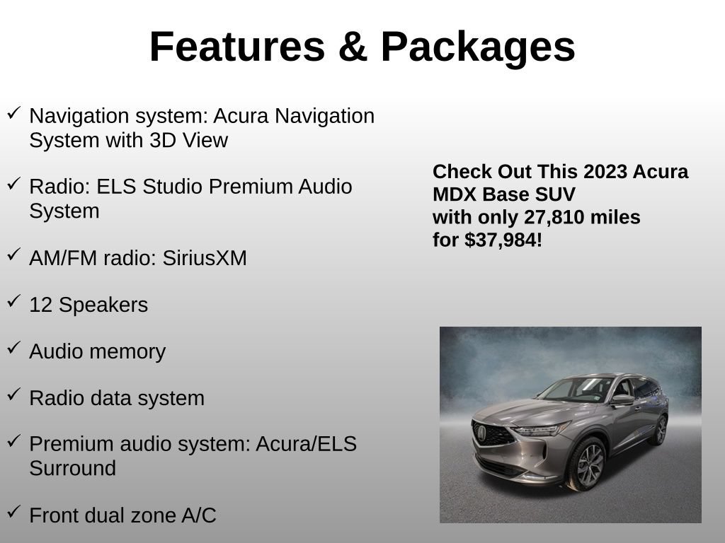 Used 2023 Acura MDX w/ Technology Package AWD/4WD image 8