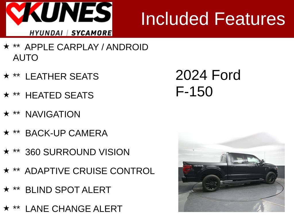 Used 2024 Ford F150 Lariat w/ Equipment Group 502A High AWD/4WD image 2