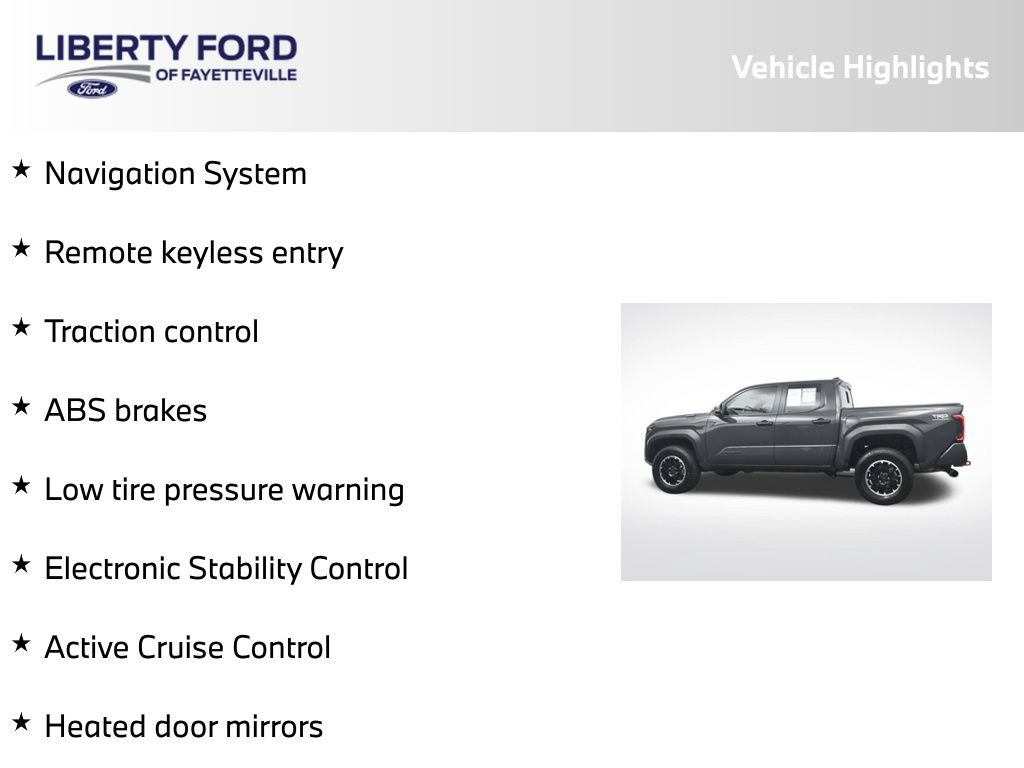 Used 2025 Toyota Tacoma TRD Off-Road w/ TRD Off Road Upgrade Package AWD/4WD image 5