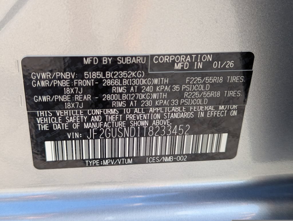 Certified 2026 Subaru Crosstrek 2.5i Limited AWD/4WD image 37