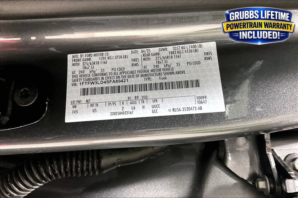 Used 2025 Ford F150 XLT w/ Equipment Group 302A MID AWD/4WD image 43