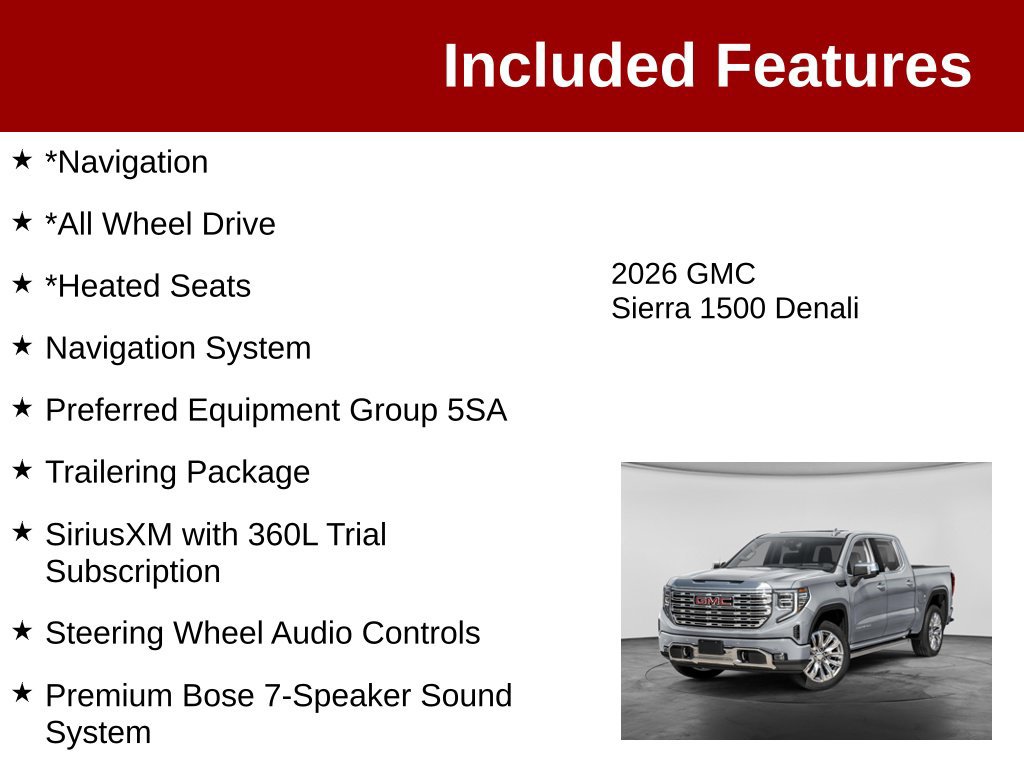 Used 2026 GMC Sierra 1500 Denali AWD/4WD image 3