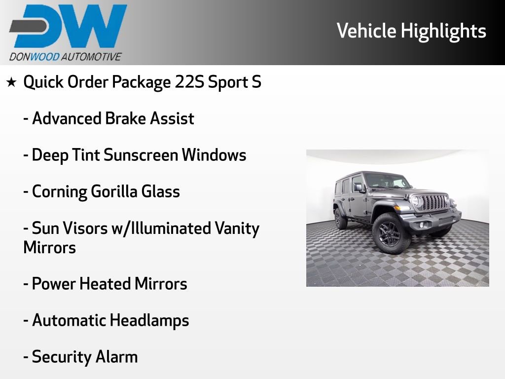 New 2025 Jeep Wrangler Unlimited Sport AWD/4WD image 3