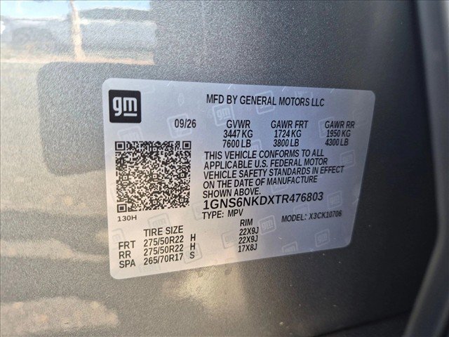 New 2026 Chevrolet Tahoe LT AWD/4WD image 17