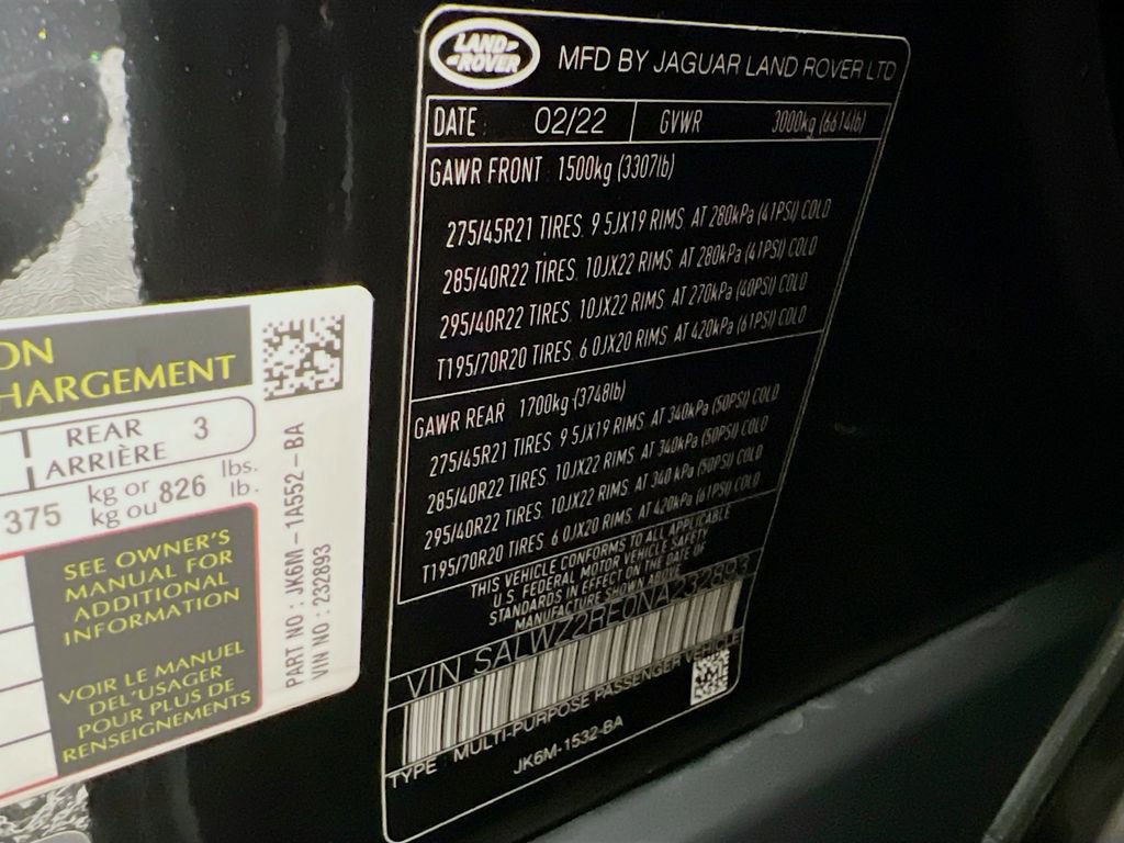 Used 2022 Land Rover Range Rover Sport SVR AWD/4WD image 33