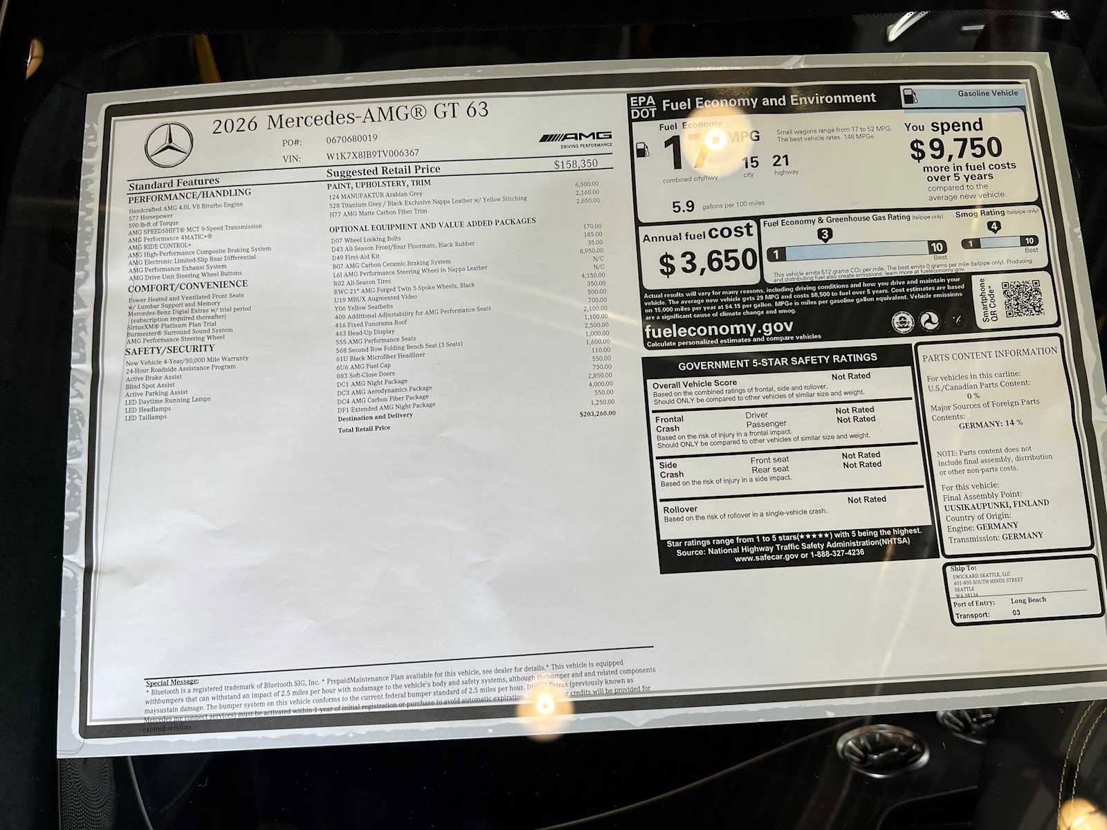 New 2026 Mercedes-Benz AMG GT 63 image 37