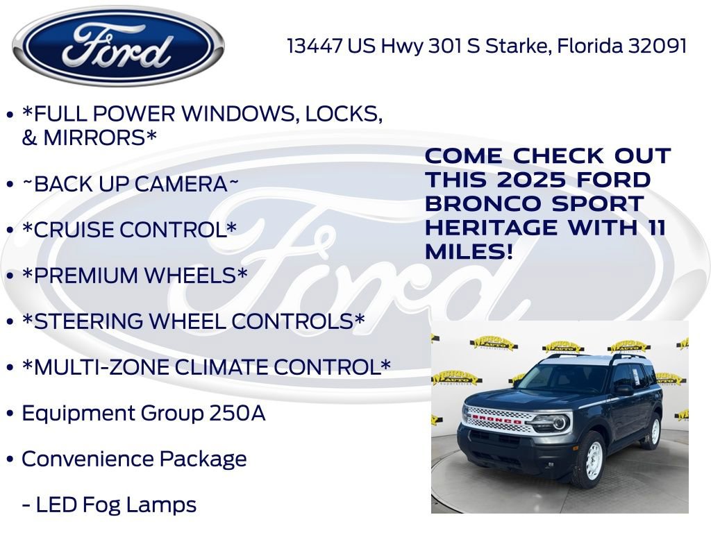 New 2025 Ford Bronco Sport Heritage w/ Convenience Package image 10