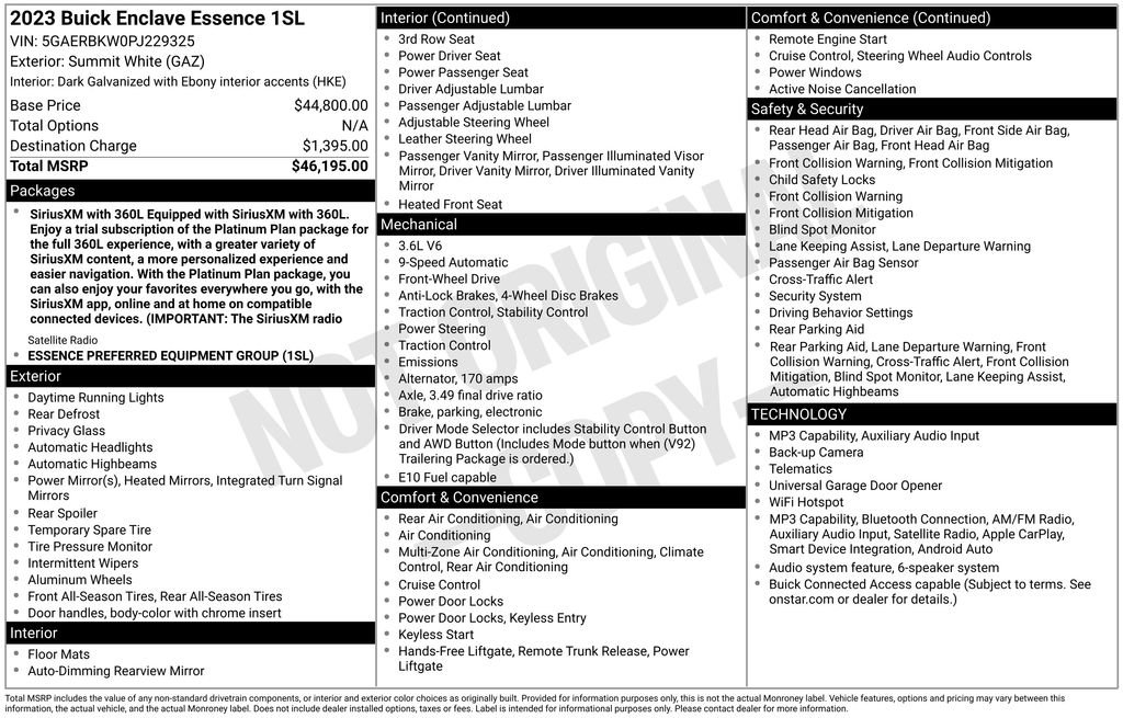Used 2023 Buick Enclave Essence FWD image 6