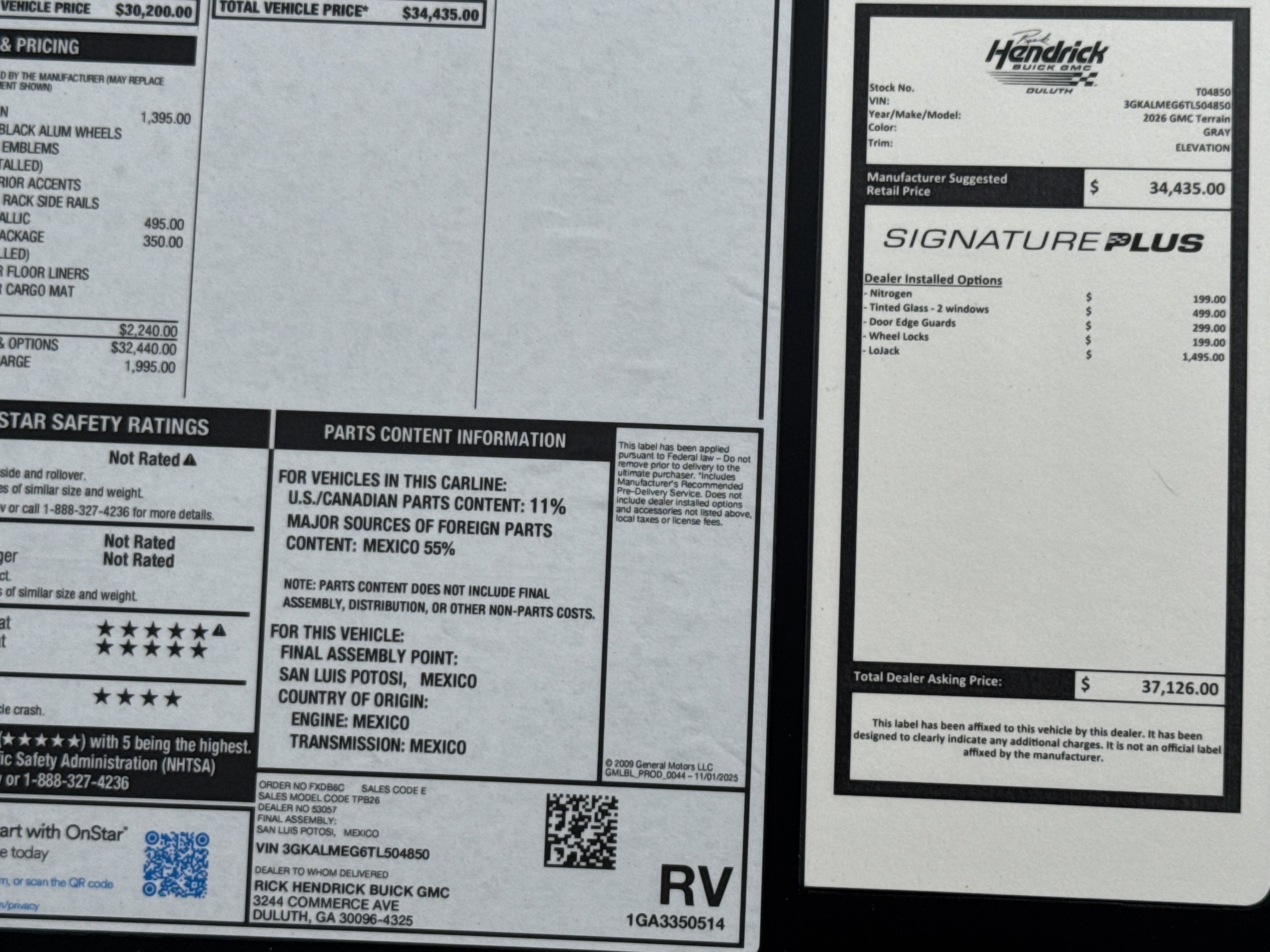 New 2026 GMC Terrain Elevation w/ Black Edition FWD image 36