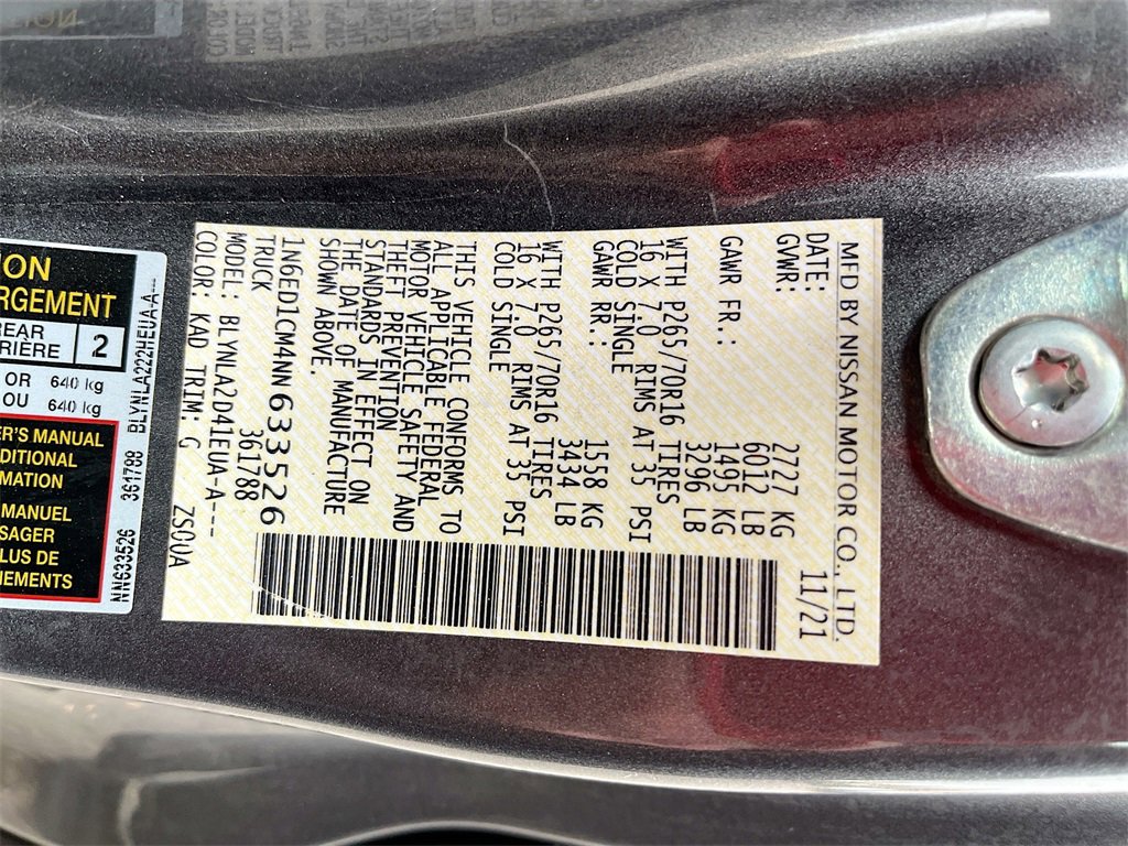 Used 2022 Nissan Frontier S w/ Technology Package image 28