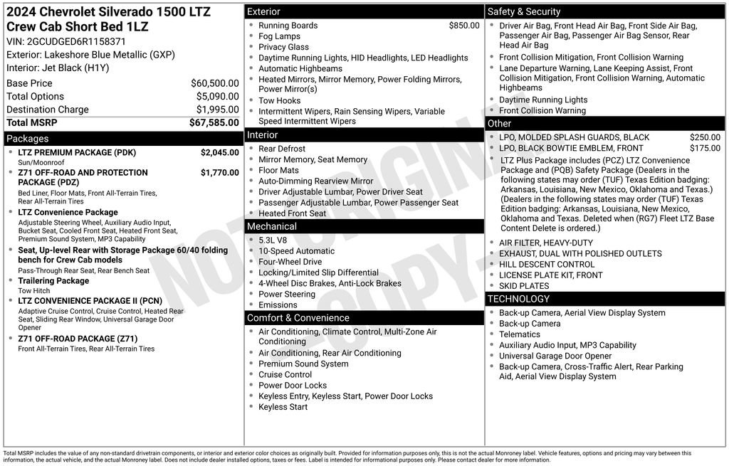 Used 2024 Chevrolet Silverado 1500 LTZ w/ LTZ Premium Package image 7