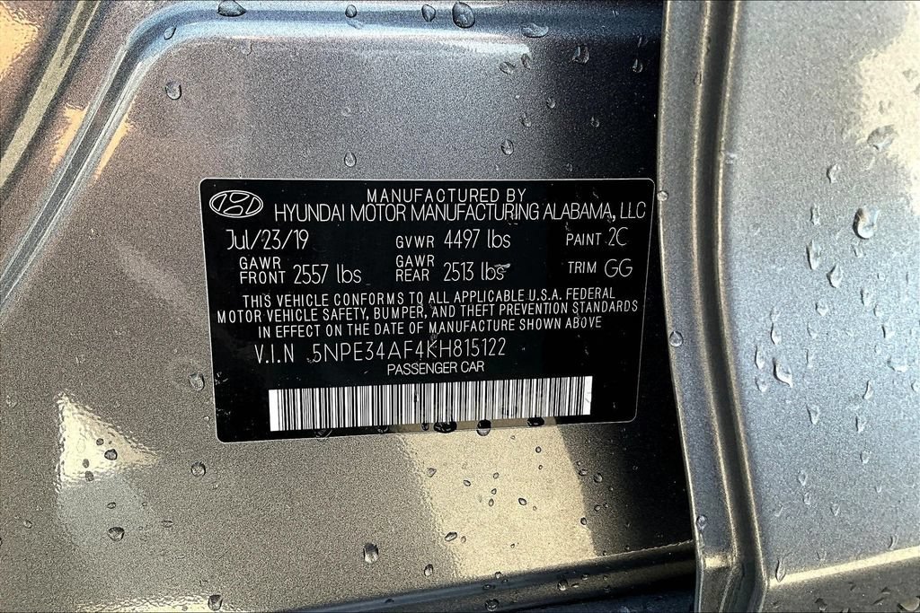 Used 2019 Hyundai Sonata SEL w/ Tech Package 02 FWD image 34