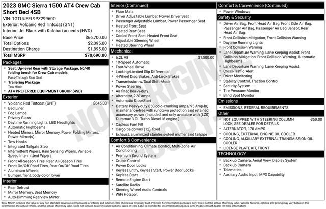 Used 2023 GMC Sierra 1500 AT4 image 41