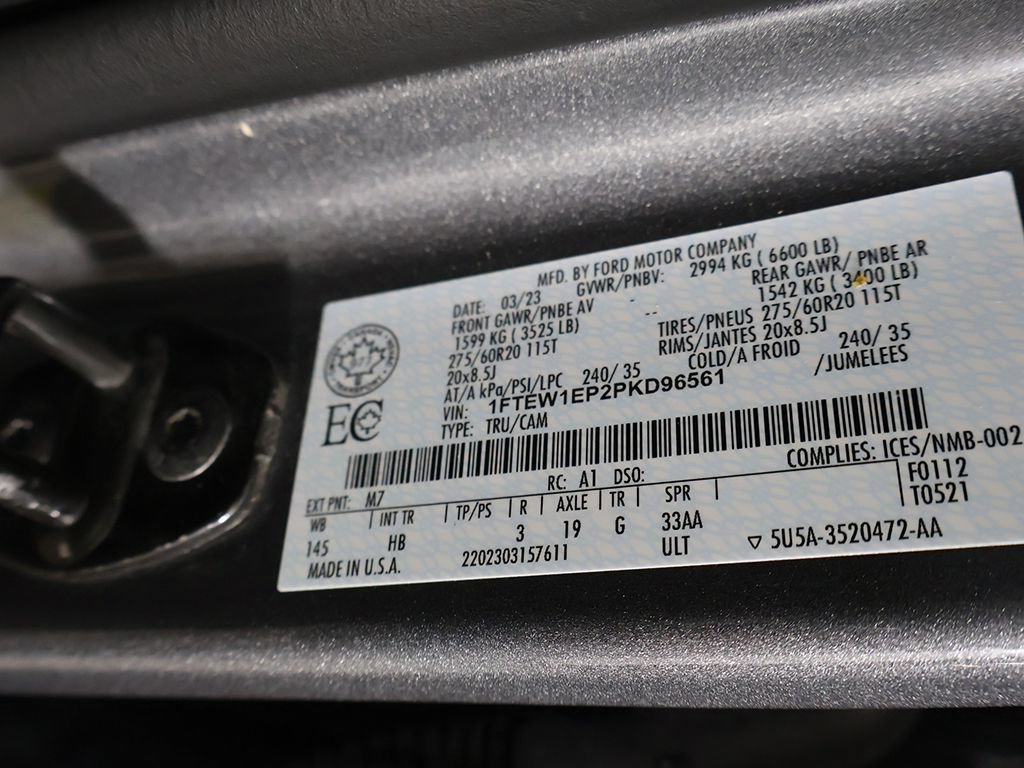 Used 2023 Ford F150 Lariat w/ Equipment Group 502A High AWD/4WD image 53