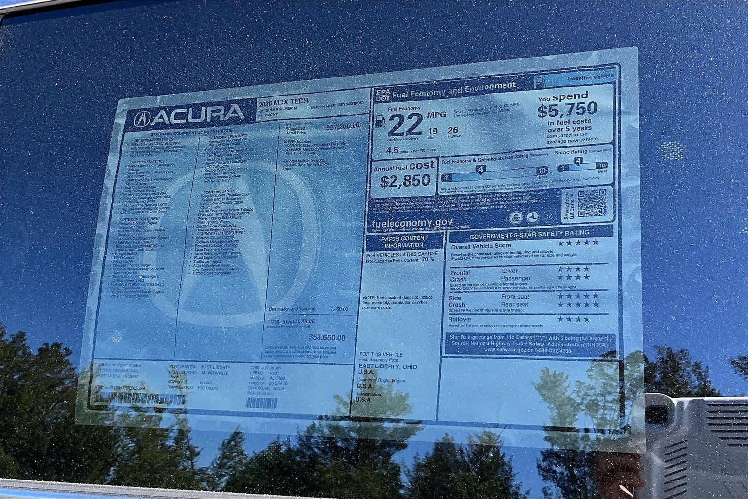 Certified 2026 Acura MDX w/ Technology Package FWD image 22