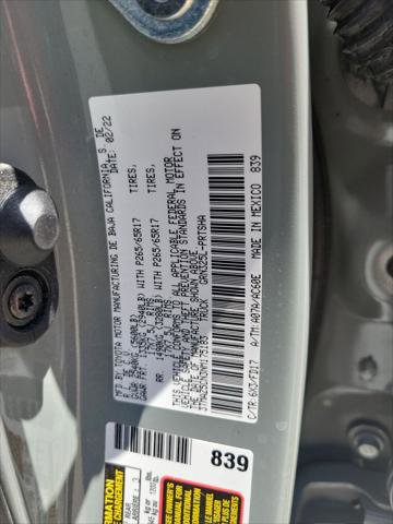 Certified 2022 Toyota Tacoma TRD Sport w/ Technology Package image 42