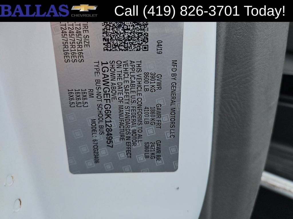 Certified 2019 Chevrolet Express 2500 LS w/ Driver Convenience Package RWD image 34