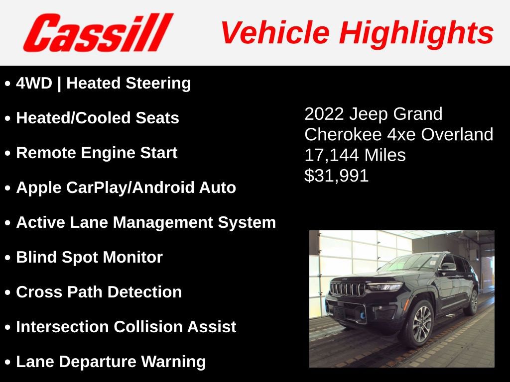 Used 2022 Jeep Grand Cherokee Overland w/ Advanced Protech Group III image 3