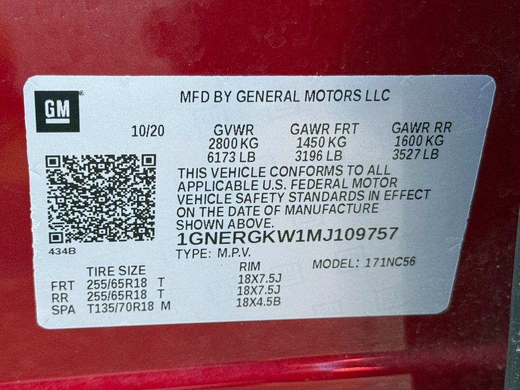 Certified 2021 Chevrolet Traverse LT image 12