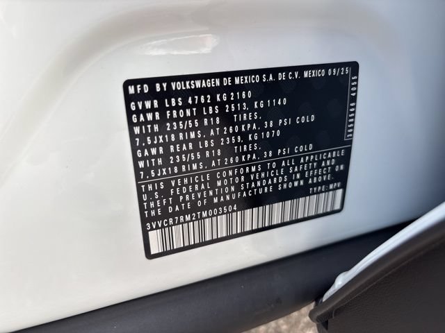 Certified 2026 Volkswagen Tiguan S FWD image 26
