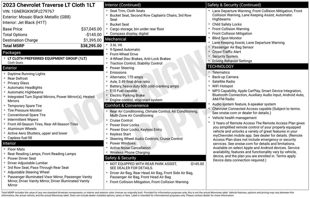 Used 2023 Chevrolet Traverse LT FWD image 6