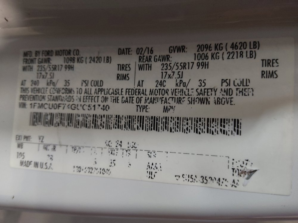 Used 2016 Ford Escape S FWD image 33