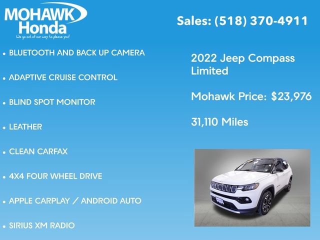 Used 2022 Jeep Compass Limited AWD/4WD image 7