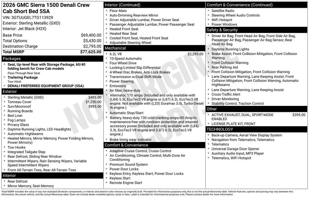 New 2026 GMC Sierra 1500 Denali AWD/4WD image 5
