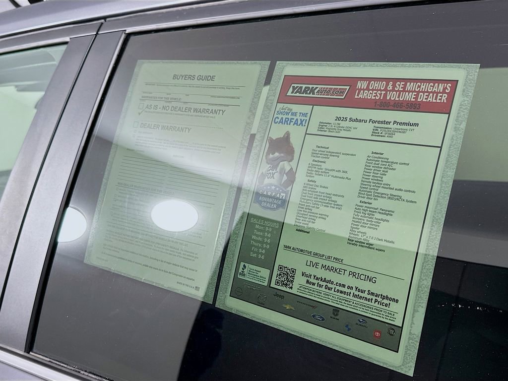 Certified 2025 Subaru Forester Premium image 13