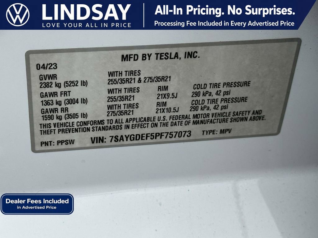 Used 2023 Tesla Model Y Performance AWD/4WD image 27