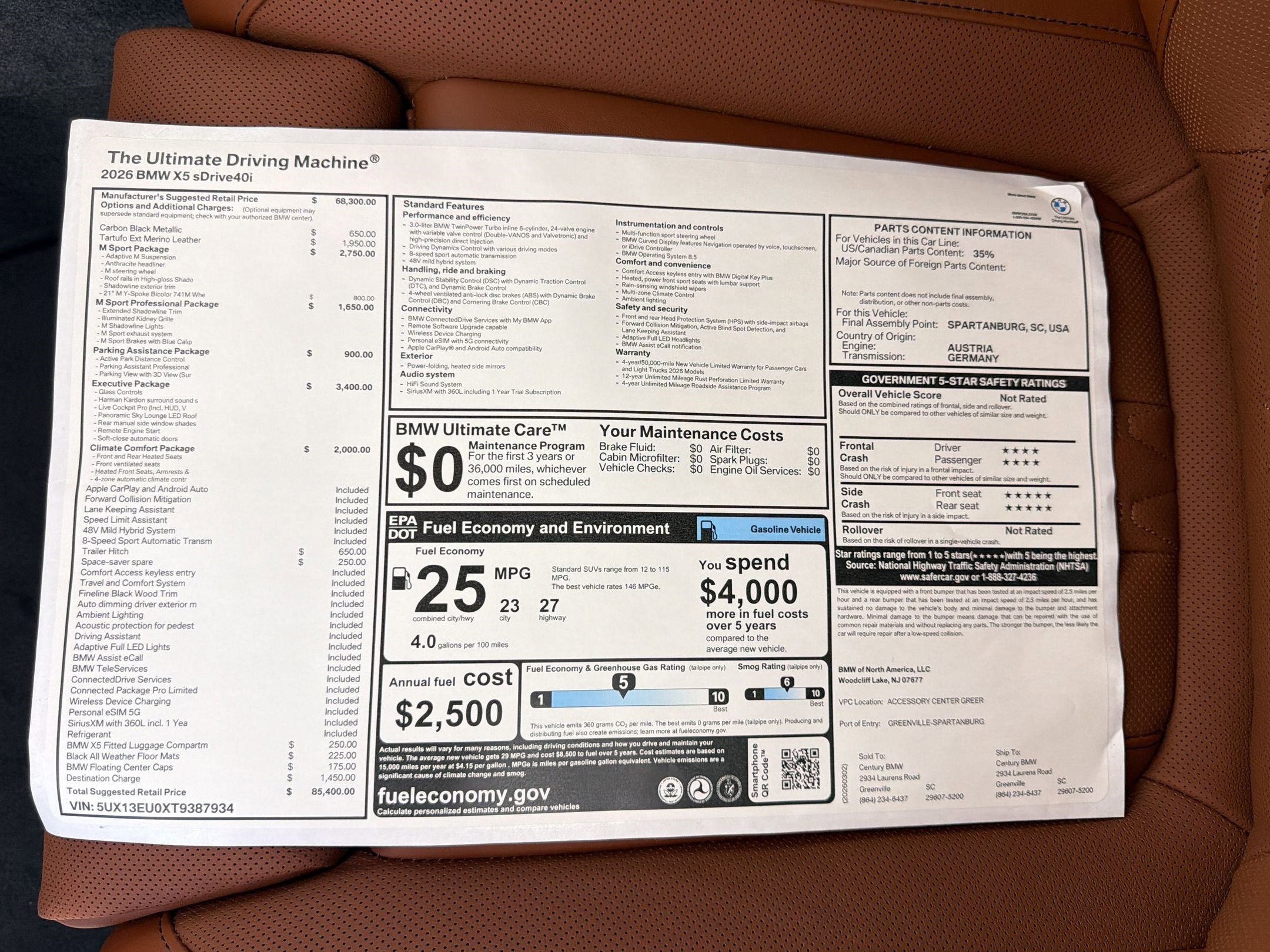 New 2026 BMW X5 sDrive40i RWD image 32