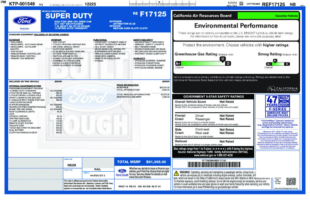 Used 2024 Ford F250 XLT w/ Snow Plow/Camper Package AWD/4WD image 33