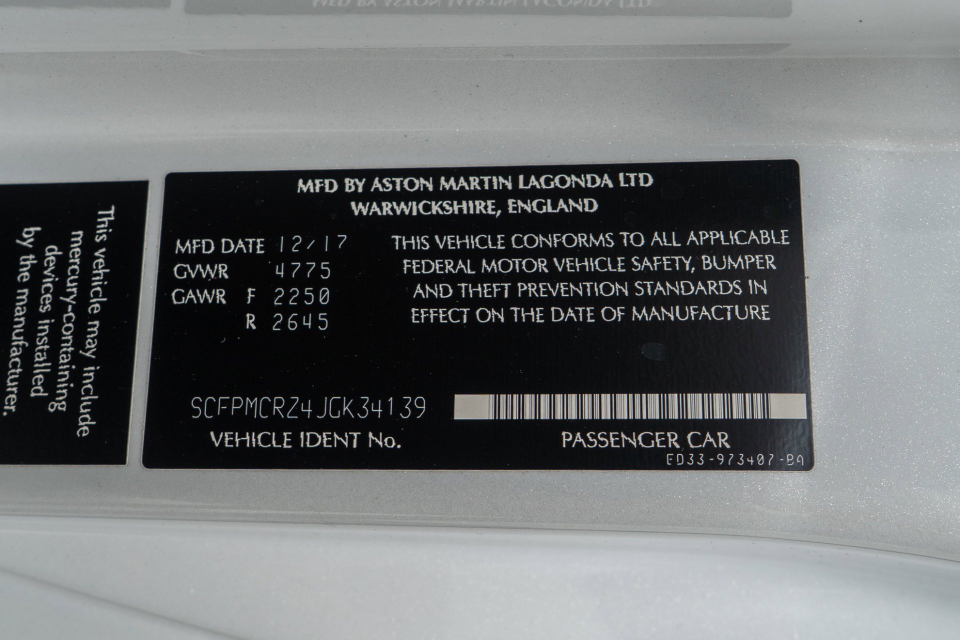 Used 2018 Aston Martin Vanquish Zagato image 20