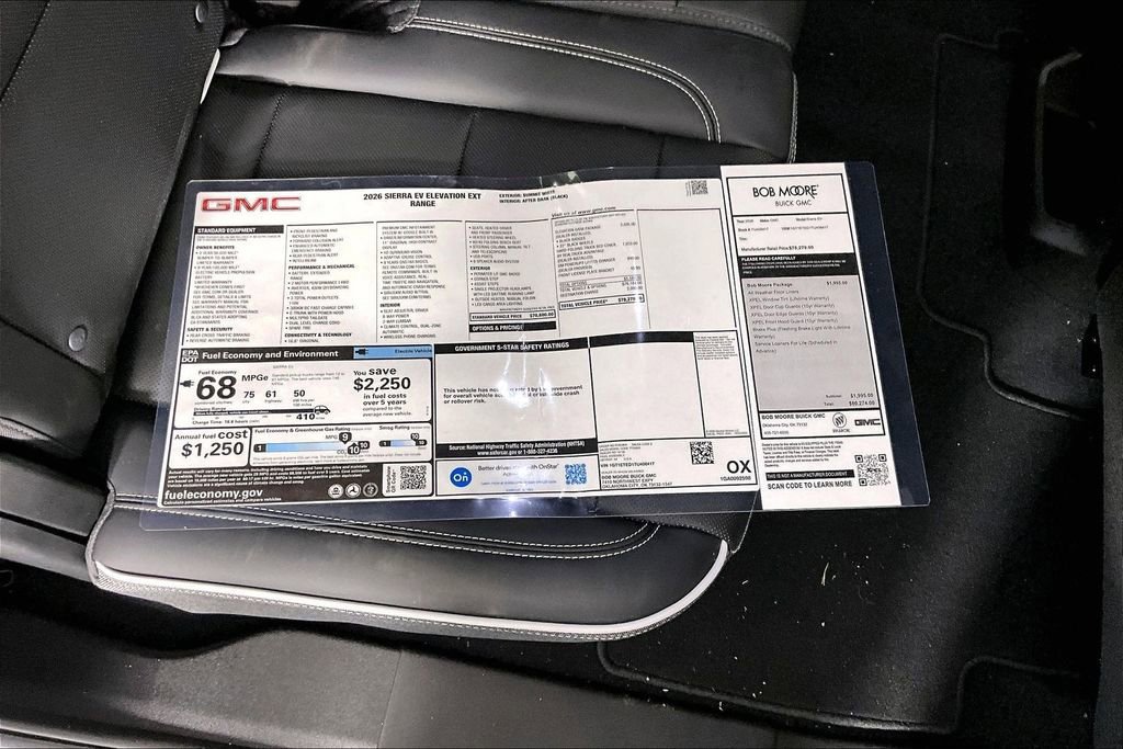 New 2026 GMC Sierra EV Elevation w/ LPO, Elevation Dark Package AWD/4WD image 14