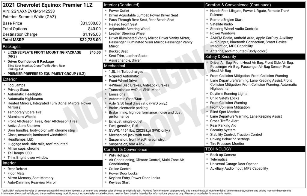 Certified 2021 Chevrolet Equinox Premier image 4