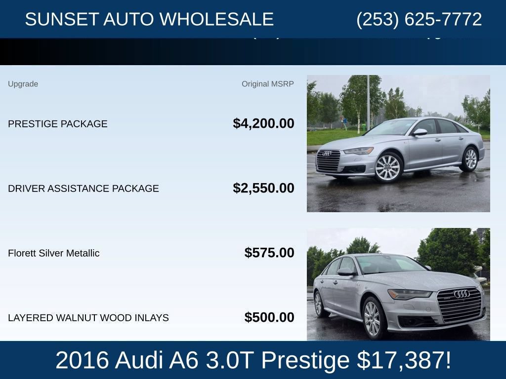 Used 2016 Audi A6 3.0T Prestige w/ Prestige Package AWD/4WD image 26