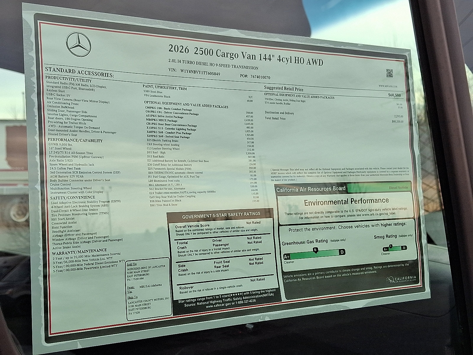 New 2026 Mercedes-Benz Sprinter 2500 image 26