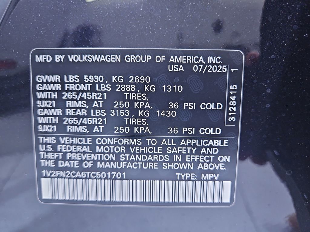 New 2026 Volkswagen Atlas SEL Premium R-Line image 30