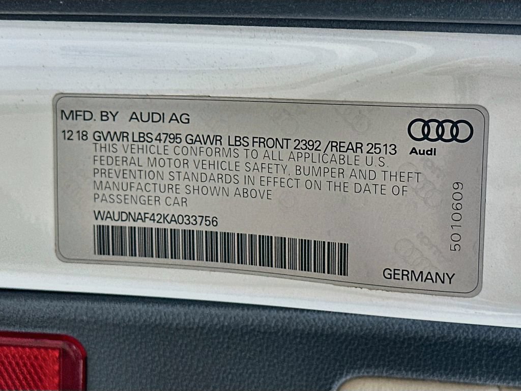 Used 2019 Audi A4 2.0T Premium w/ Convenience Package AWD/4WD image 32