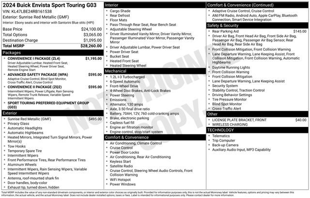 Used 2024 Buick Envista Sport Touring w/ Convenience I Package image 28