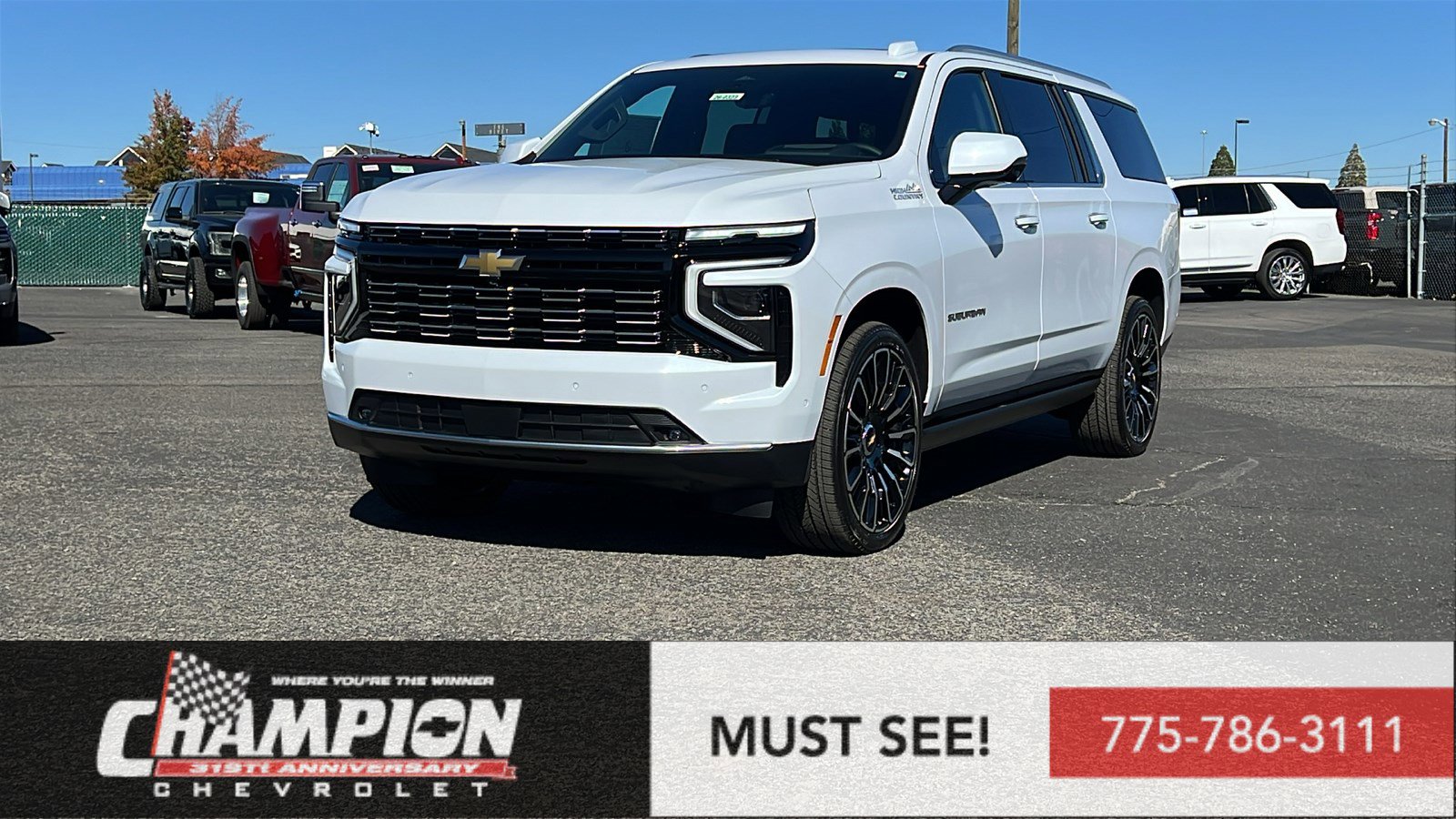 New 2026 Chevrolet Suburban High Country w/ LPO, Get Active Package