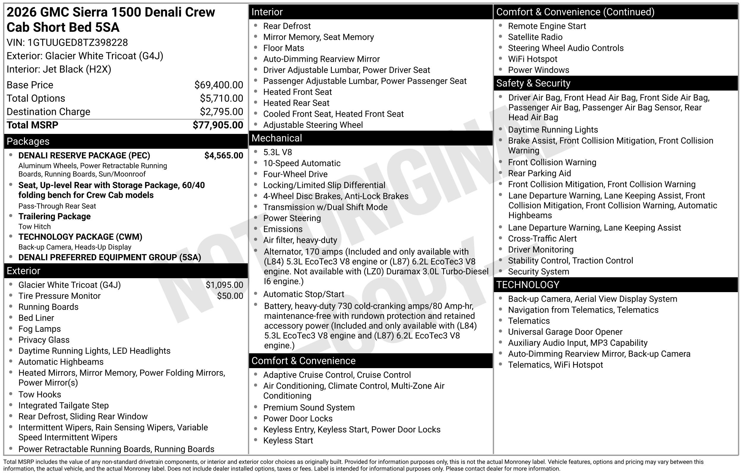 New 2026 GMC Sierra 1500 Denali w/ Denali Reserve Package AWD/4WD image 46