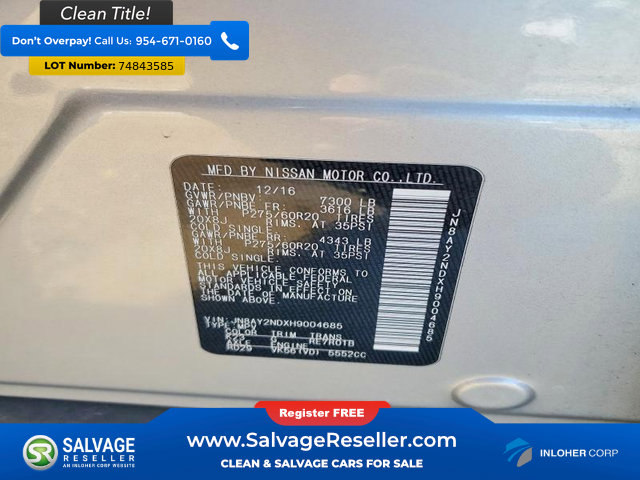 Used 2017 Nissan Armada SL RWD image 17