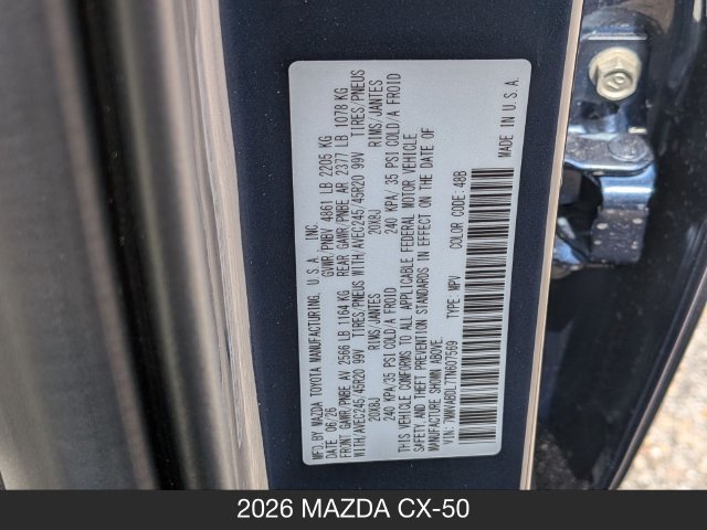 New 2026 MAZDA CX-50 AWD 2.5 S w/ Weather Package image 32