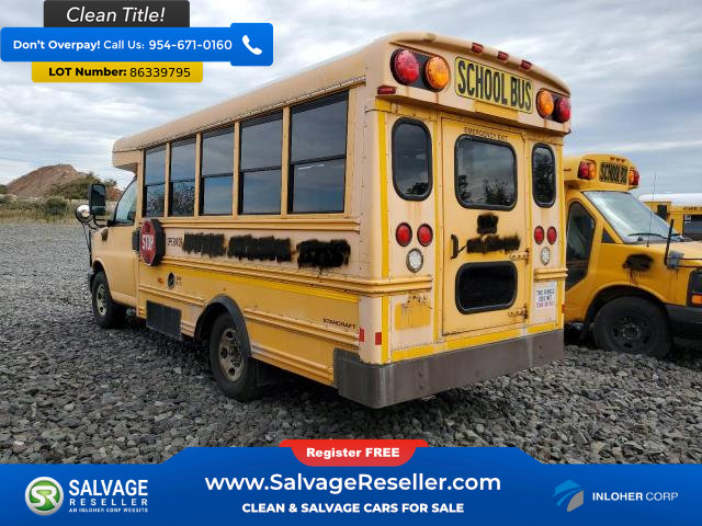 Used 2009 Chevrolet Express 3500 w/ School Bus Package RWD image 3