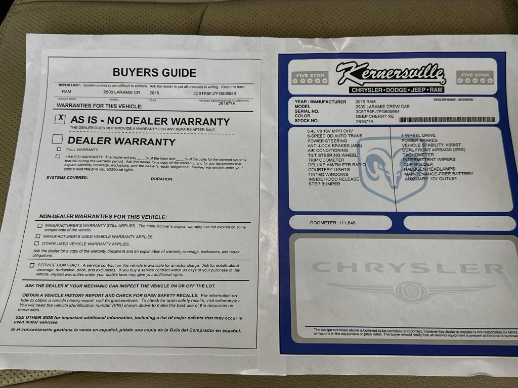 Used 2015 RAM 2500 Power Wagon Laramie AWD/4WD image 36