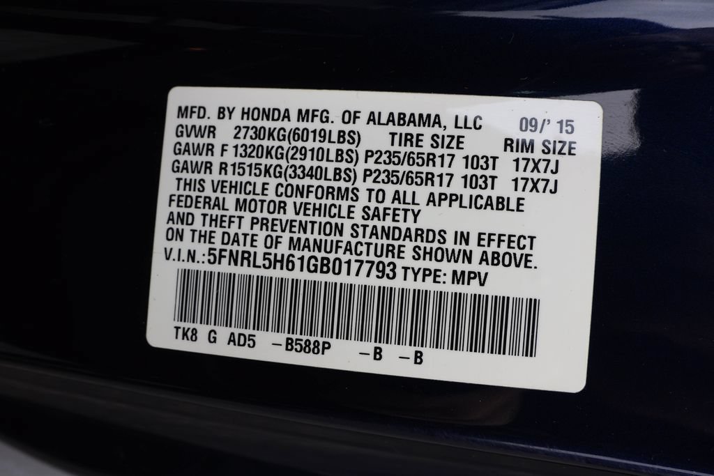 Used 2016 Honda Odyssey EX-L image 38