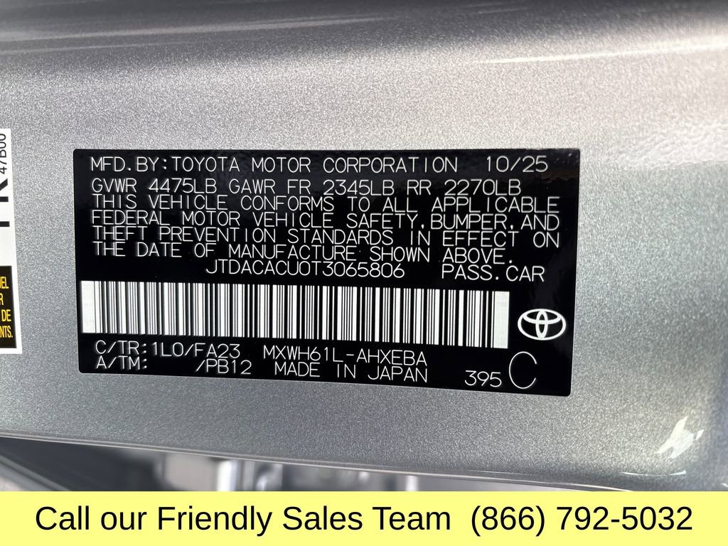 New 2026 Toyota Prius Hybrid SE image 26