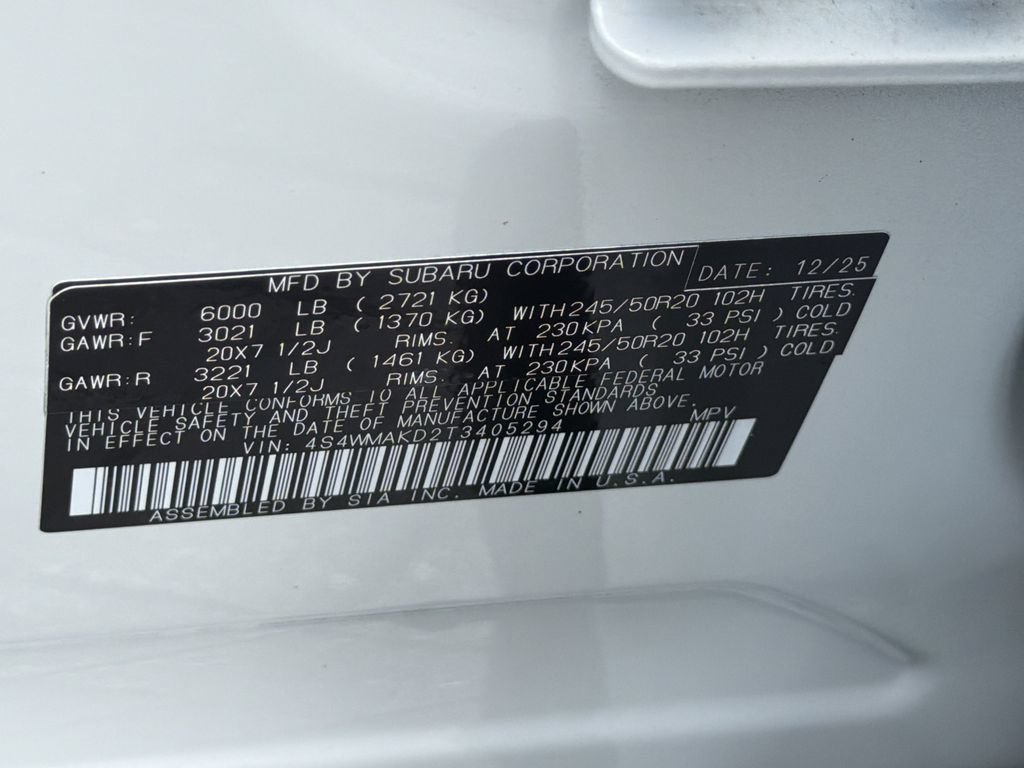 Certified 2026 Subaru Ascent Touring AWD/4WD image 37