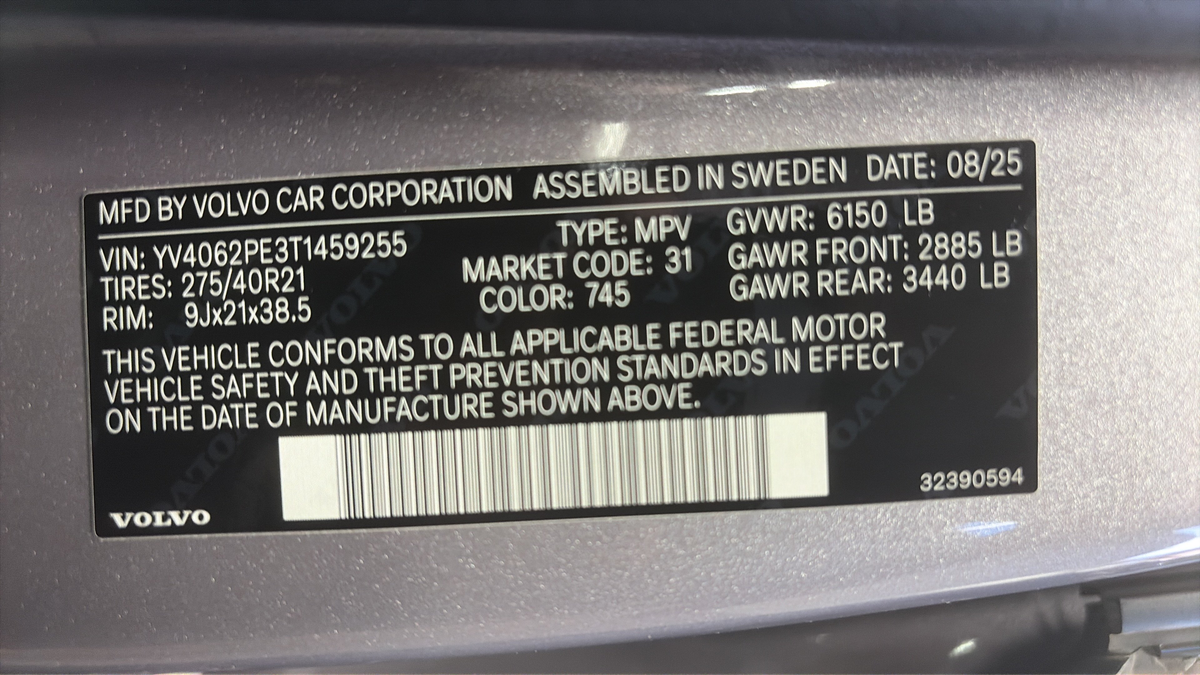 Used 2026 Volvo XC90 B6 Plus w/ Protection Package Premier AWD/4WD image 38